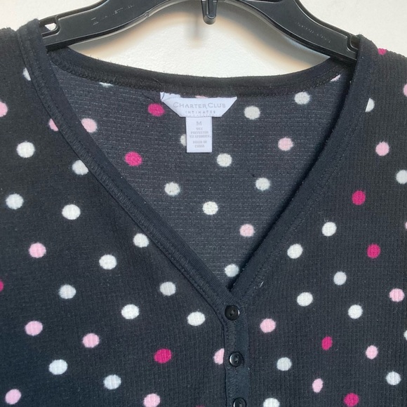 Long Sleeve Charter Club Nightgown - Picture 2 of 4